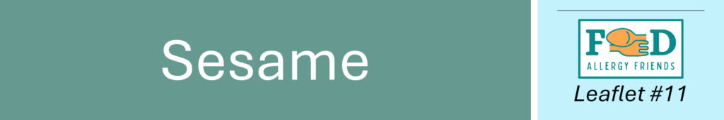 The 14 Allergens. No 11: Sesame Header