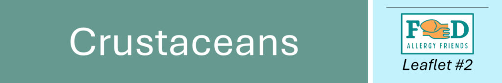 The 14 Allergens. No 2: Crustaceans. Header image.