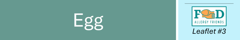 The 14 Allergens. No 3: Egg. Header image.