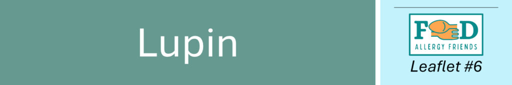 The 14 Allergens. No 5: Lupin. Header 