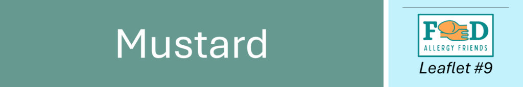 The 14 Allergens. No 9: Mustard Header