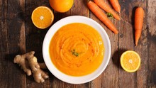 Carrot and orange soup
